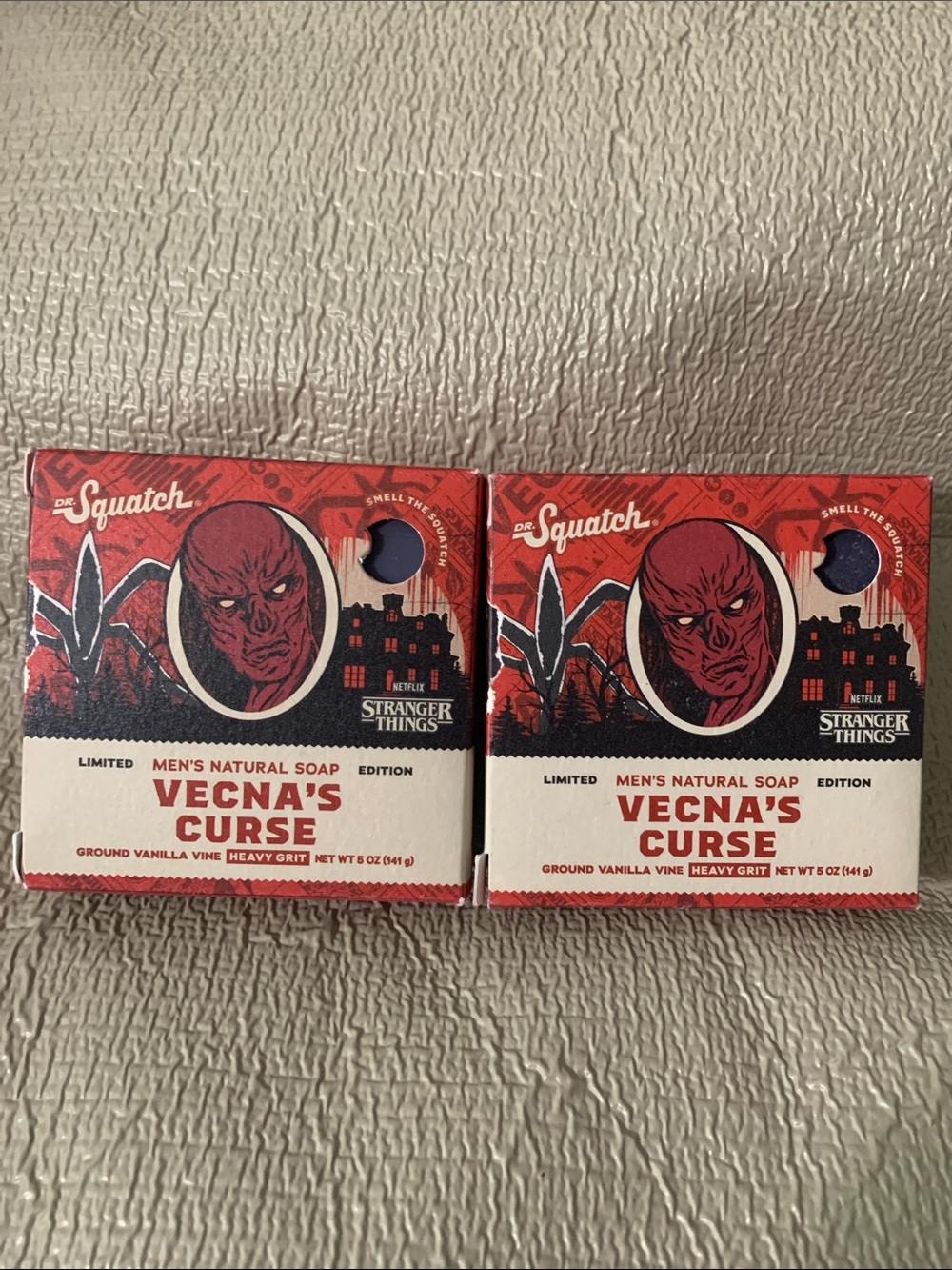 Dr. Squatch Men's Natural Bar Soap Set Of 2 ~ Vecna’s Curse Stranger Things